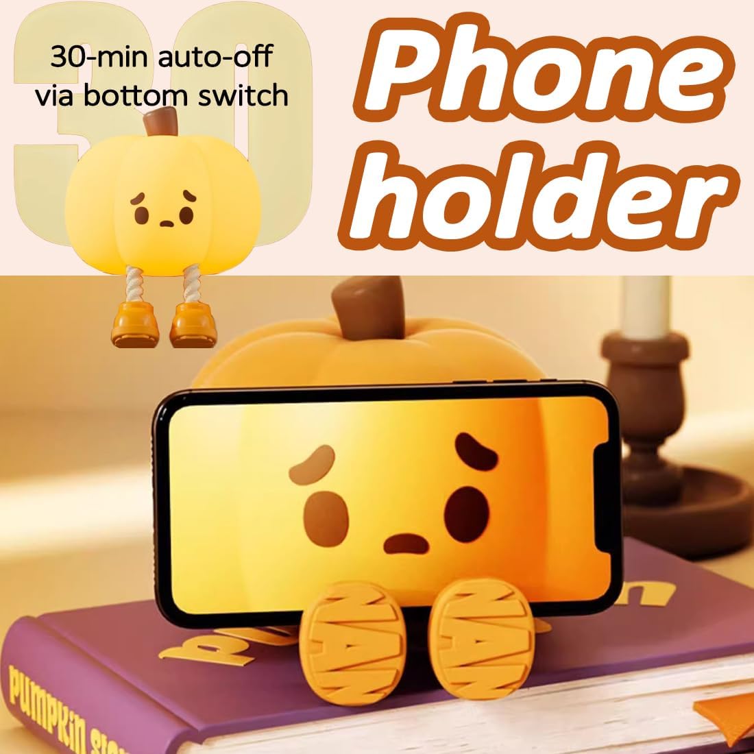 Grinning Pumpkin Night Light